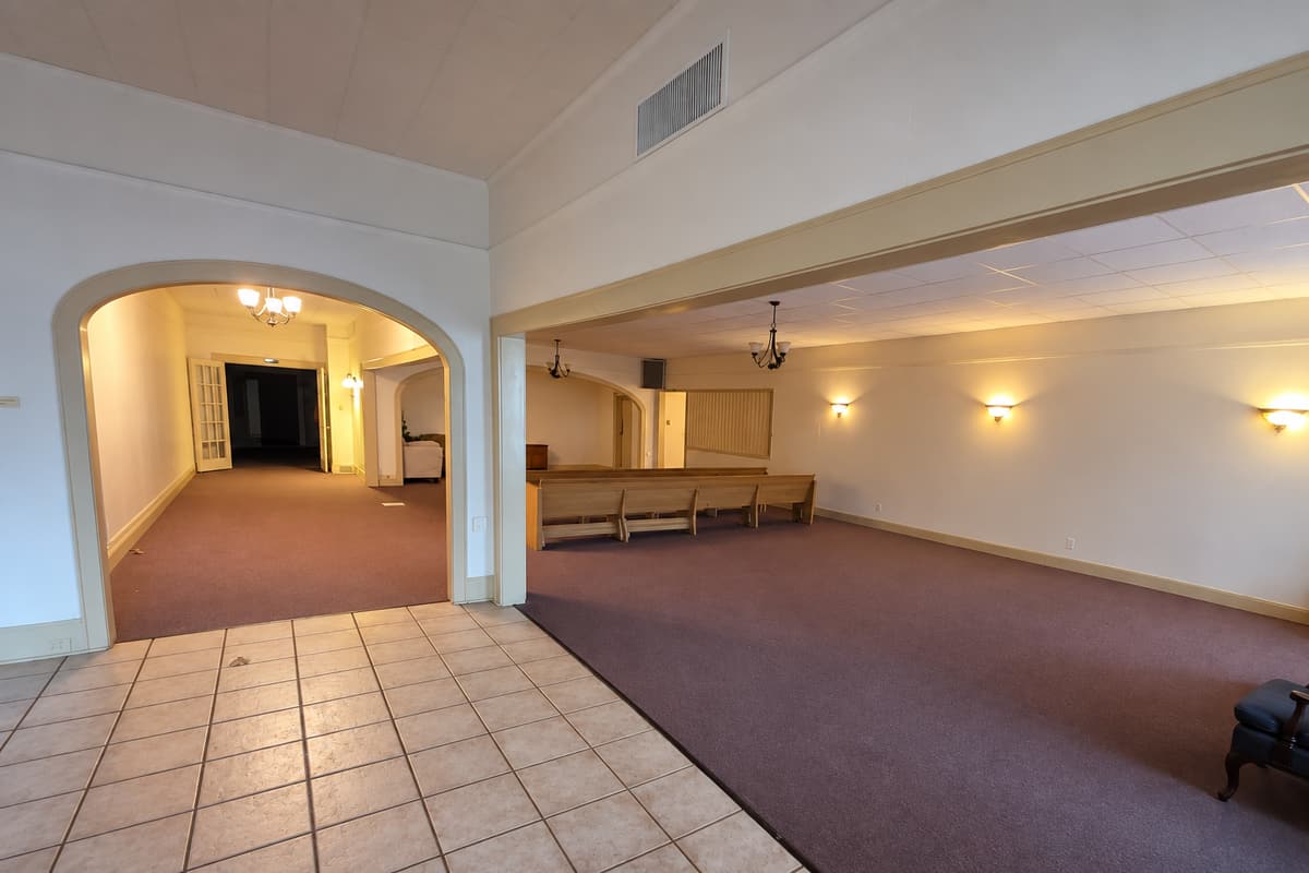 Theater Hallway before renovation