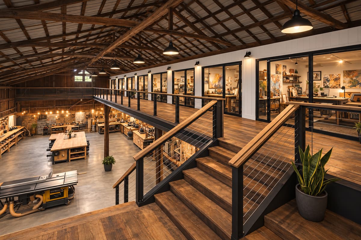 Workshop Mezzanine after renovation